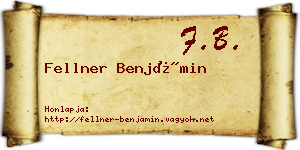 Fellner Benjámin névjegykártya