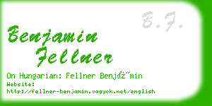 benjamin fellner business card